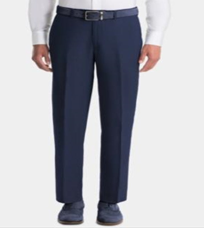 Ralph Lauren Men's UltraFlex Classic Fit Linen Pants Blue Size -36W