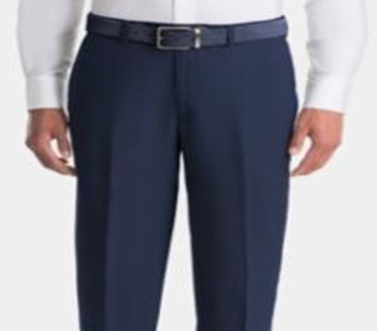 Ralph Lauren Men's UltraFlex Classic Fit Linen Pants Blue Size -36W