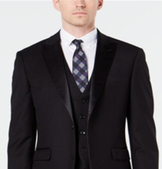 Ryan Seacrest Distinction Men's Stretch Slim Fit Tuxedo Jacket Black Size 46
