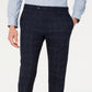 Calvin Klein Men's X Slim Fit Stretch Plaid Suit Separate Pants Blue Size 32X32