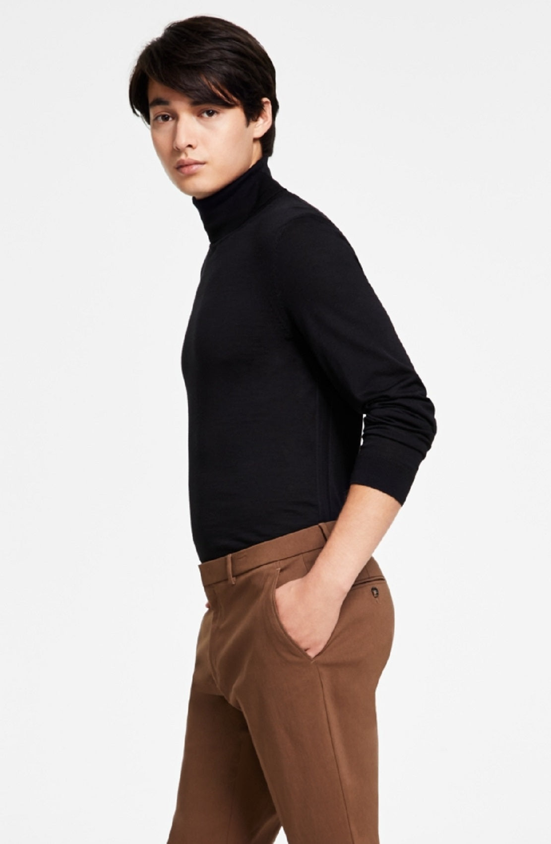Tommy Hilfiger Men's Modern Fit Th Flex Stretch Comfort Solid Performance Pants Brown Size 32X34