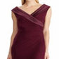 Ralph Lauren Women's Leonetta Evening Pleated Sleeveless Dress Red Size 8
