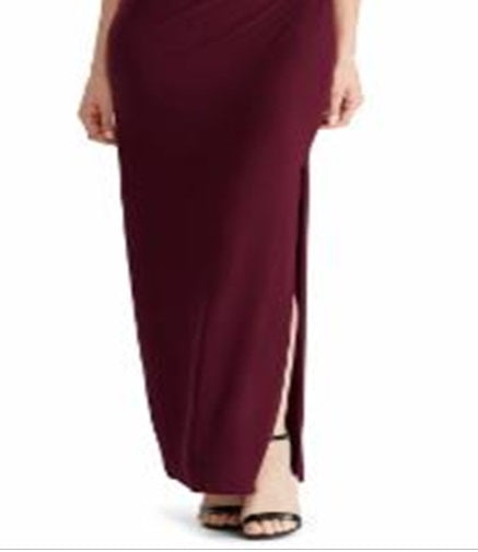 Ralph Lauren Women's Leonetta Evening Pleated Sleeveless Dress Red Size 8