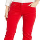 Ralph Lauren Women's Straight Leg Pants Red Size 8