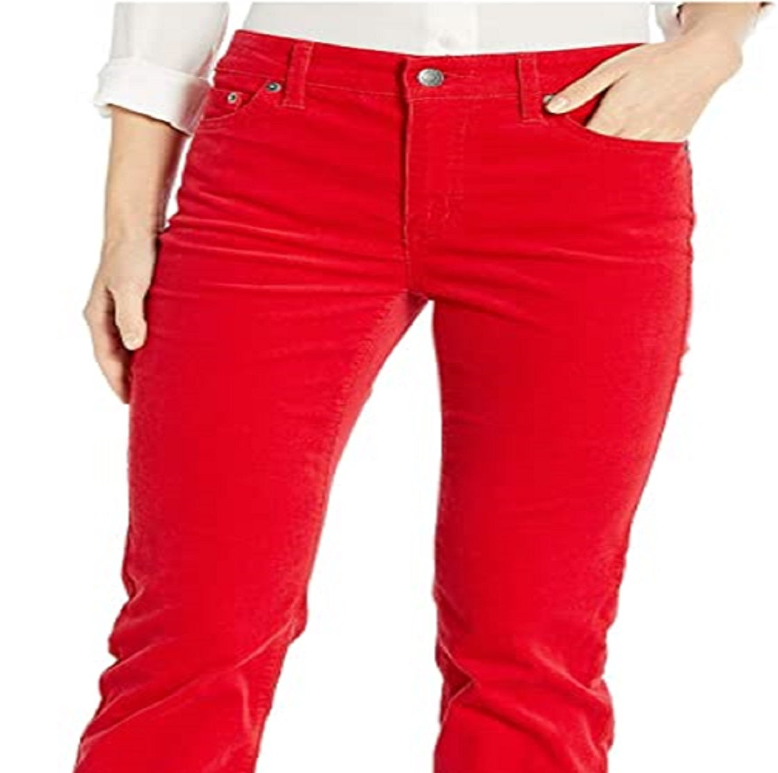 Ralph Lauren Women's Straight Leg Pants Red Size 8