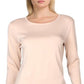 Ralph Lauren Women's Round Neck Long Sleeves T-Shirt Pink Size X-Large