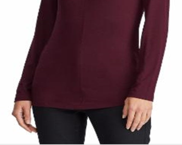 Ralph Lauren Women's Knit Stretch Jersey Top Red Size Medium