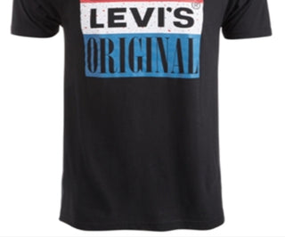 Levi's Men's Speckle Logo Graphic T-Shirt Black Size XX-Large