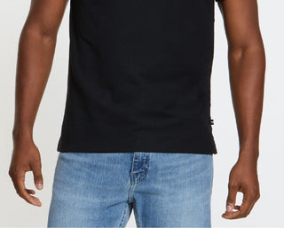 Nautica Men's Sustainably Crafted Deck Polo Shirt Black Size Large