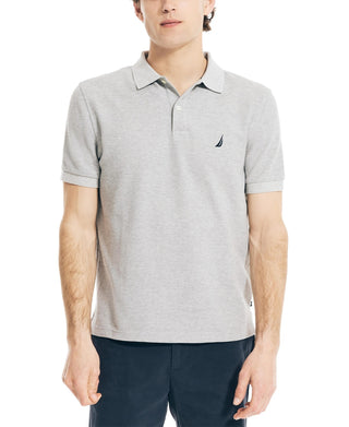 Nautica Men's Sustainably Crafted Classic Fit Deck Polo Shirt Gray Size X-Large