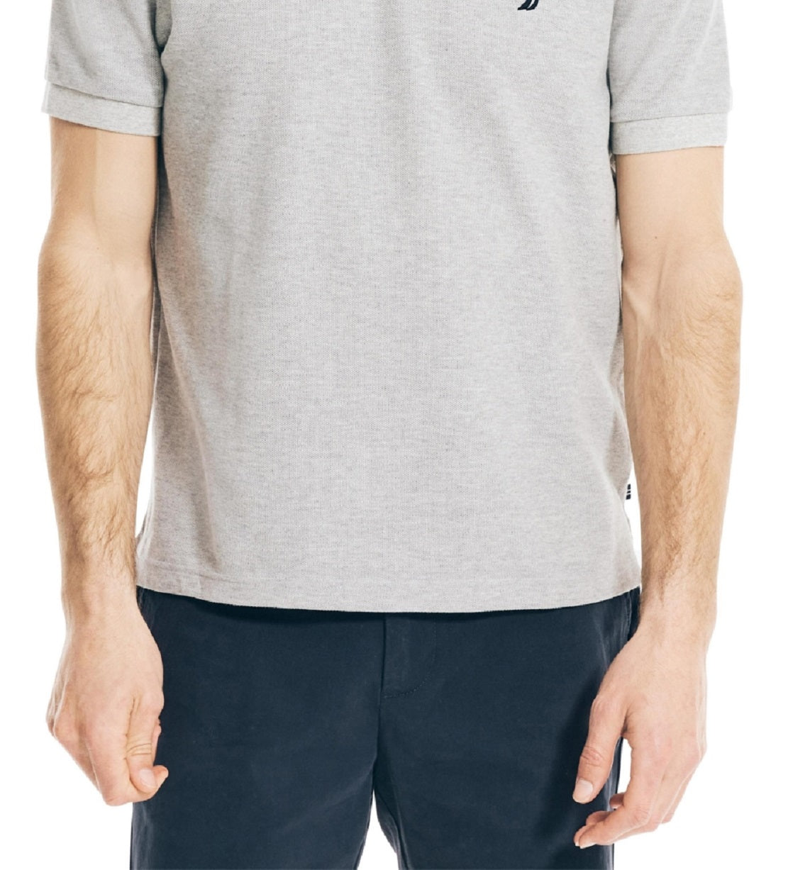 Nautica Men's Sustainably Crafted Classic Fit Deck Polo Shirt Gray Size X-Large