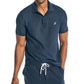 Nautica Men's Sustainably Crafted Classic Fit Deck Polo Shirt Blue Size Large