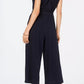 Monteau Women's Paperbag Waist Jumpsuit Blue Size Petite X-Large