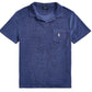 Polo Ralph Lauren Men's Custom Slim Fit Terry Polo Shirt Blue Size XL