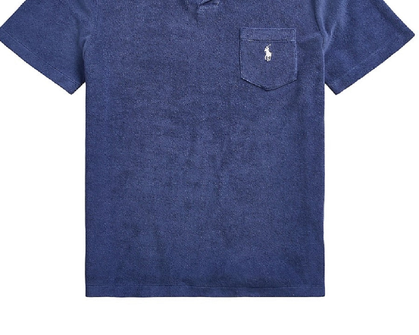Polo Ralph Lauren Men's Custom Slim Fit Terry Polo Shirt Blue Size XL