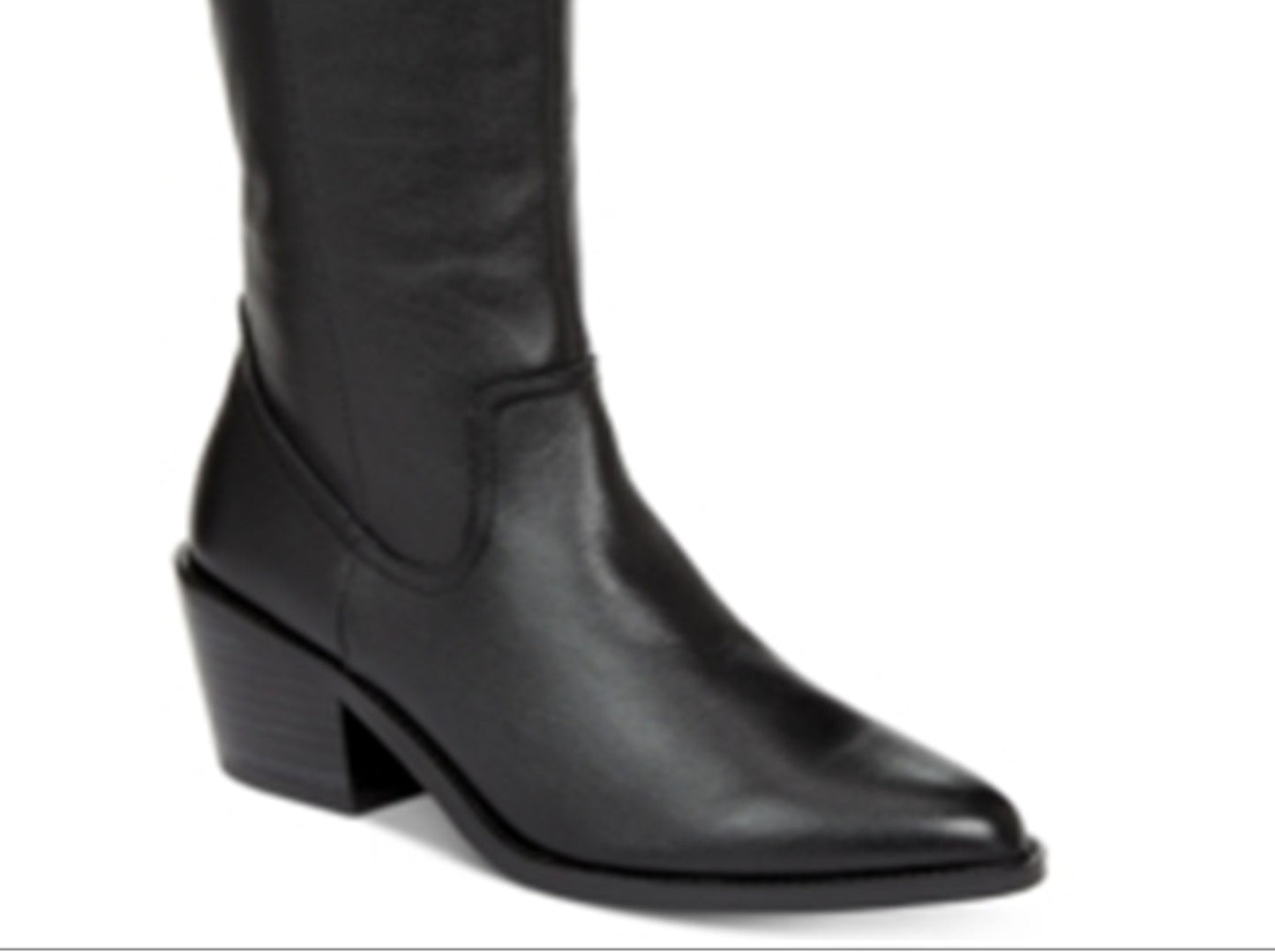 Dolce Vita Women's Orphie Leather Pointed Toe Riding Boots Black Size 7.5 M