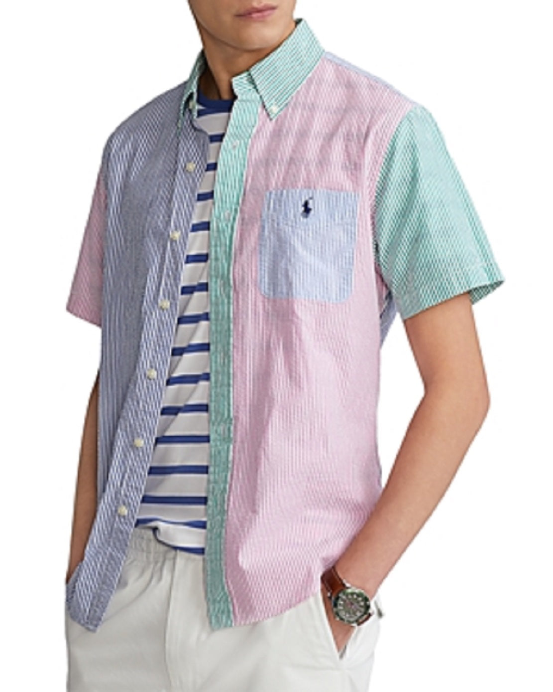 Polo Ralph Lauren Men's Prepster Classic Fit Seersucker Shirt Assorted Size XX-Large