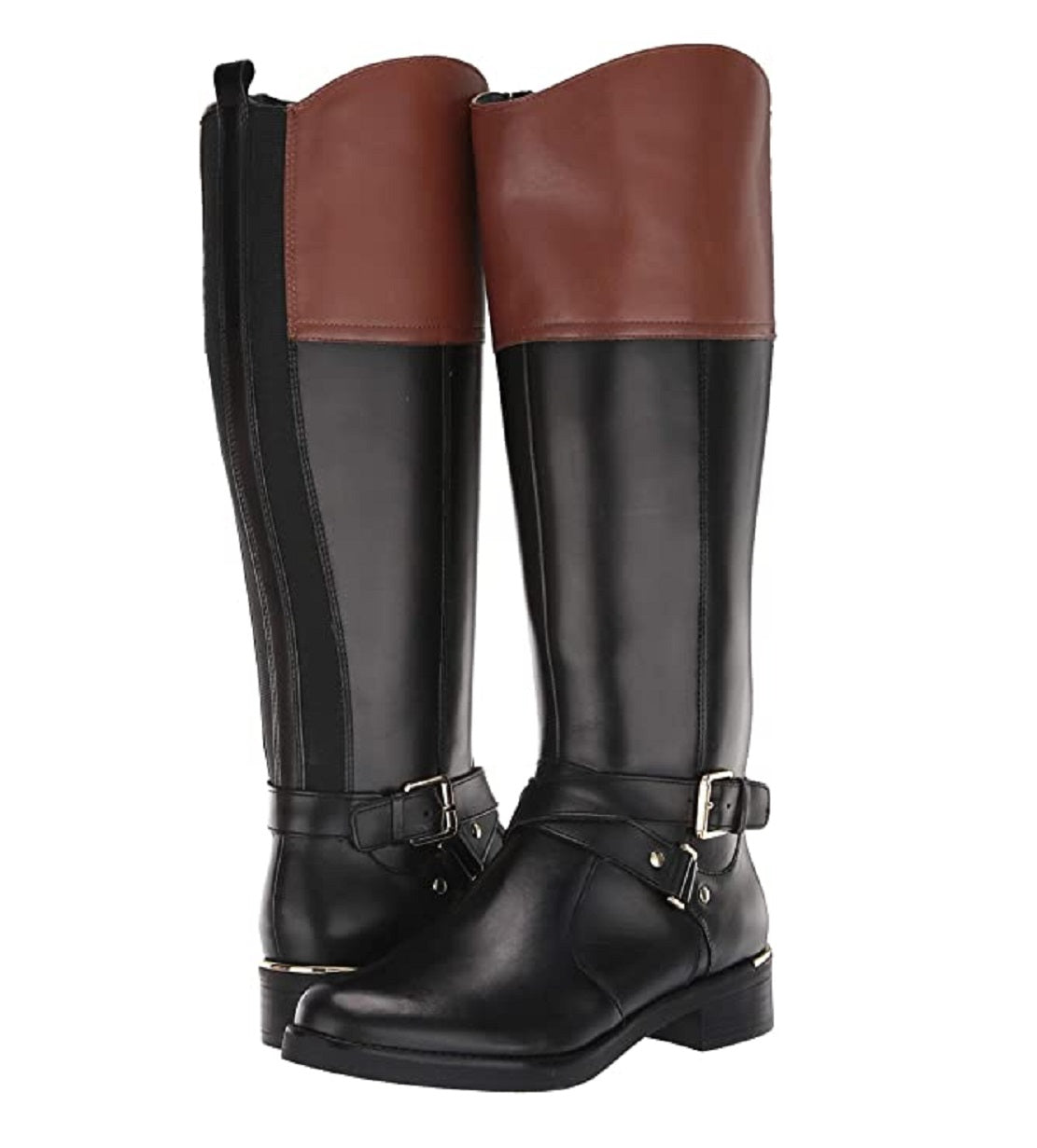 Bandolino Women's Jimani Leather Knee High Riding Boots Black Size 9.5 M