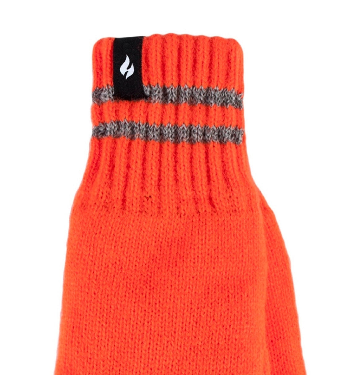 Heat Holders Men's Worxx Richard Flat Knit Gloves Orange Size Large