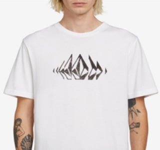 Volcom Men's Stone Sounds Tee White Size X-Large