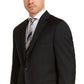 Michael Kors Men's Modern Fit Airsoft Stretch Suit Jackets Black Size 50