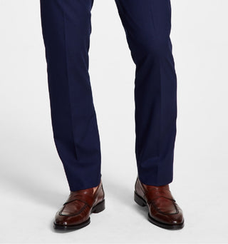 Alfani Men's Slim Fit Stretch Solid Suit Pants Blue Size 33X30