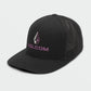 Volcom Men's Duel Duo Flexfit Hat Black Size Small