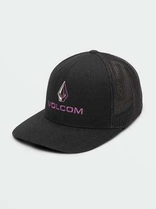 Volcom Men's Duel Duo Flexfit Hat Black Size Small