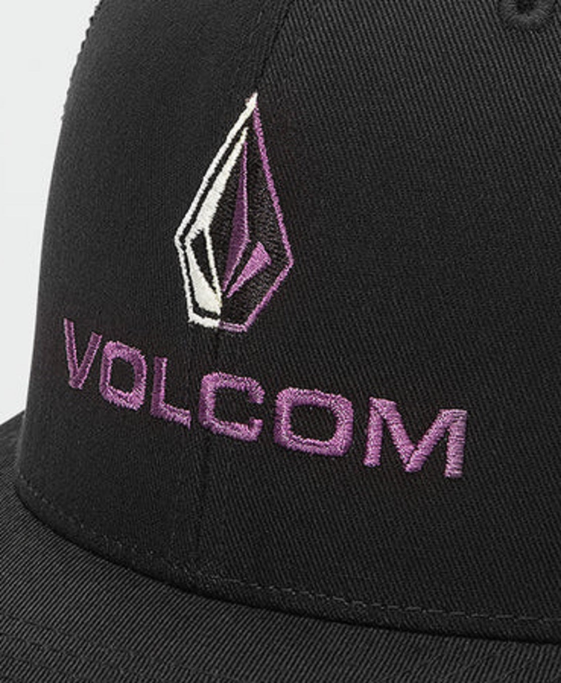 Volcom Men's Duel Duo Flexfit Hat Black Size Small