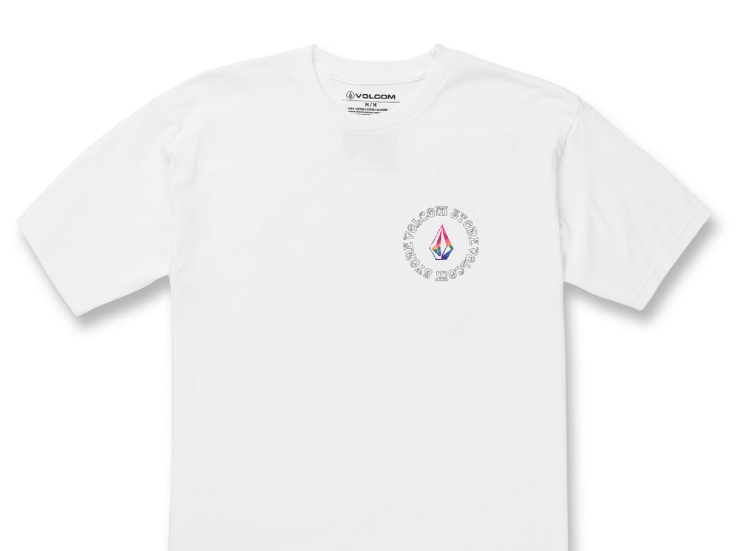 Volcom Men's Star Shields Short Sleeves T-Shirt White Size X-Large