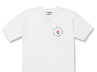 Volcom Men's Star Shields Short Sleeves T-Shirt White Size X-Large