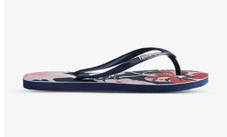 Havaianas Women's Slim Floral Basic Sandal Blue Size 9-10