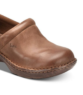 B.O.C. Women's Peggy Comfort Clog Shoes Brown Size 8 M