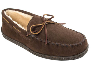 Minnetonka Men's Suede Moccasin Brown Size 10 M