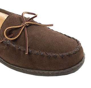 Minnetonka Men's Suede Moccasin Brown Size 10 M