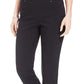 JM Collection Women's Studded Pull On Tummy Control Pants Black Size Small
