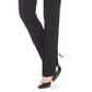 JM Collection Women's Studded Pull On Tummy Control Pants Black Size Small