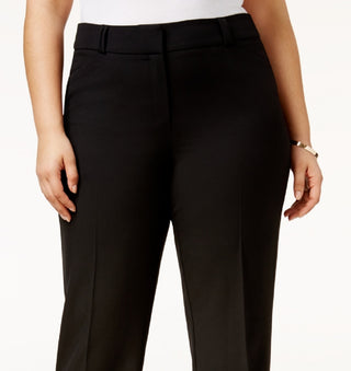 Alfani Women's Curvy Bootcut Tummy Control Pants Black Size 22W