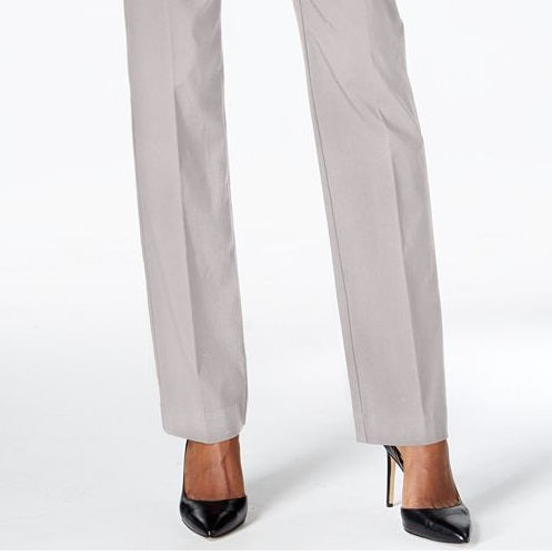 JM Collection Women's Tummy Control Curvy Fit Pants Gray Size 22X5