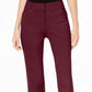 JM Collection Women's Short Tummy Control Curvy Fit Pants Red Size 18X4.5