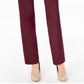 JM Collection Women's Short Tummy Control Curvy Fit Pants Red Size 18X4.5