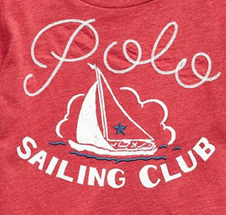 Polo Ralph Lauren Toddler Girl's Sailing Club Cotton Jersey T-Shirt Red Size 2T