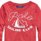 Polo Ralph Lauren Toddler Girl's Sailing Club Cotton Jersey T-Shirt Red Size 3T