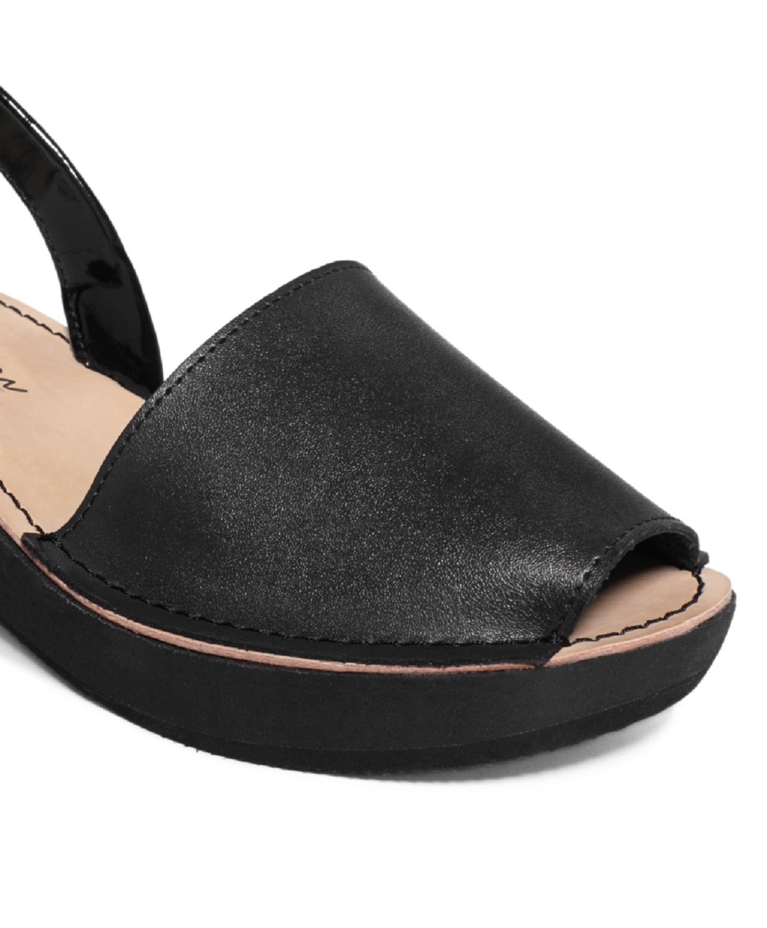 Kenneth Cole Reaction Women's Fine Glass Wedge Sandals Black Size 8.5 M