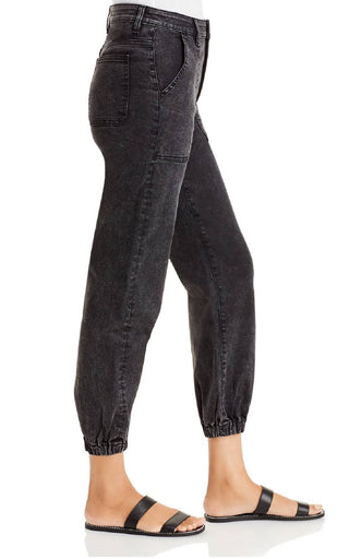 Aqua Women's Jackie Jogger Jeans  Gray Size 28