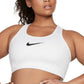 Nike Women's Plus Dri Fit Support Sports Bra White Size X-Large