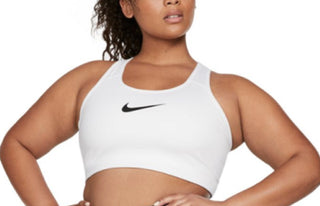 Nike Women's Plus Dri Fit Support Sports Bra White Size X-Large
