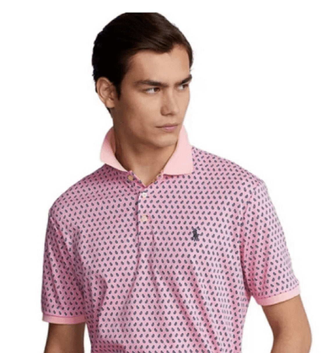 Polo Ralph Lauren Men's Classic Fit Soft Cotton Polo Shirt Pink Size X-Large
