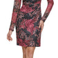 GUESS Women's Printed Lace Sheath Dress Black Size 4