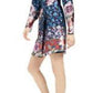 Nanette Lepore Women's Silk Floral Print Wrap Dress Black Size 12